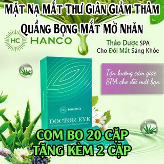 Kèm quà tặng - cb 20 cặp tặng 2 cặp mặt nạ mắt thư giãn giảm thâm doctor eye