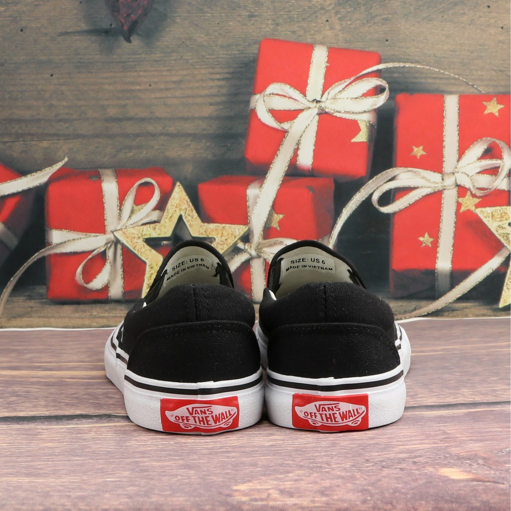 Giày slipon đen nam cổ thấp | BigBuy360 - bigbuy360.vn