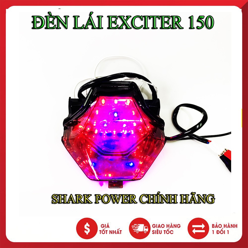 Đèn lái tích hợp xi nhan cho EXCITER 150 chính hãng shark power