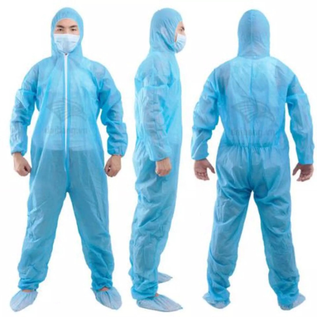 CÓ TRẺ EM- COMBO 3 MÓN :Bộ đồ bảo hộ y tế dùng một lần phòng chống dịch Covid:(1 BỘ BẢO HỘ + BAO CHÂN+ KHẨU TRANG)