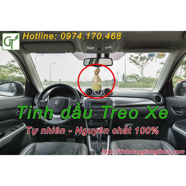 Tinh Dầu Treo Xe ô Tô (Tùy chọn mùi) - Tinh Dầu Thơm Xe Hơi Khử Mùi, Chống Say Xe, 100% Tự Nhiên