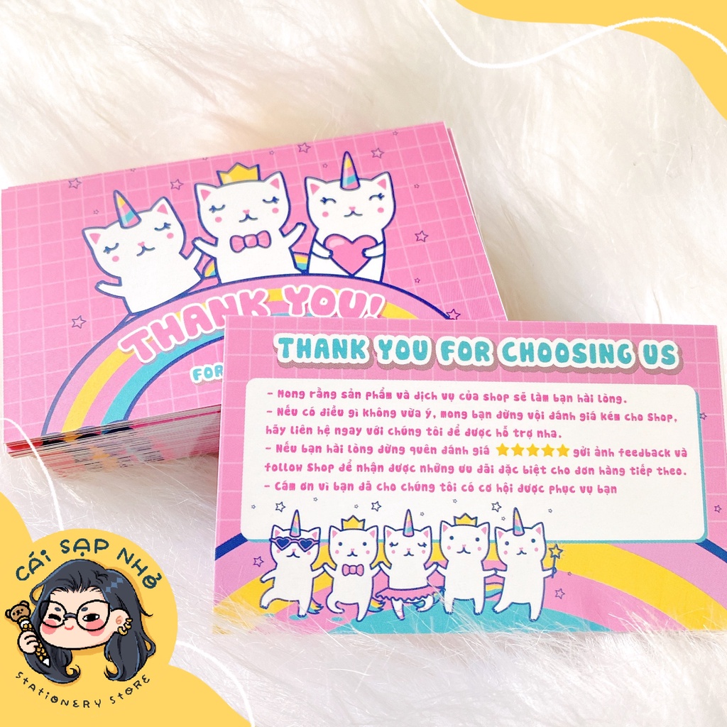 Thẻ cảm ơn, card thank you, thiệp cám ơn khách hàng, thiệp cám ơn