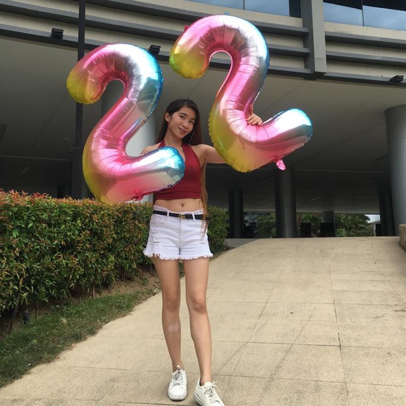 Bong Bóng Nhôm 40 Inch Hình Số 5 Màu Sắc Dùng Trang Trí Tiệc Cưới Sinh Nhật