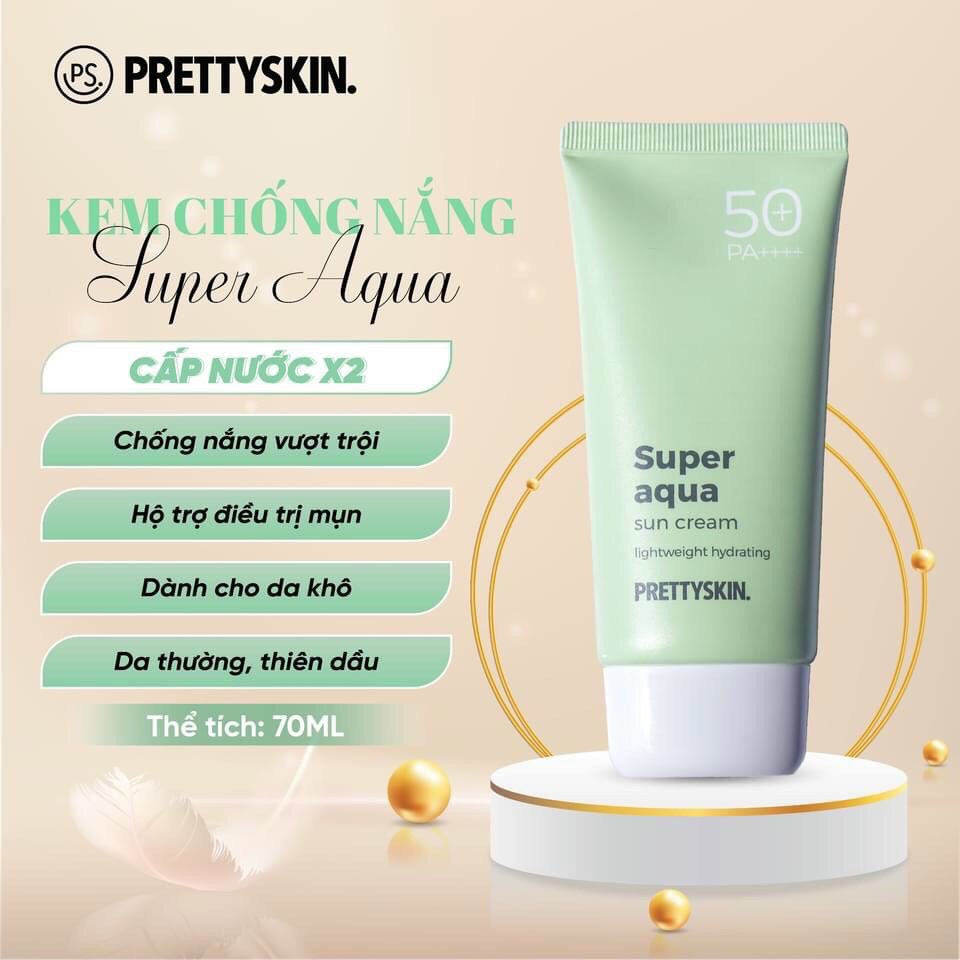 Kem chống nắng Pretty Skin Sun Cream SPF 50+ PA++++ (70g)