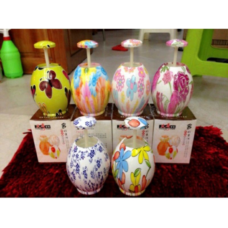 # Giá siêu sốc # Lọ đựng tăm bằng nhựa phíp hình quả trứng siêu xinh - nhiều hình ngẫu nhiên