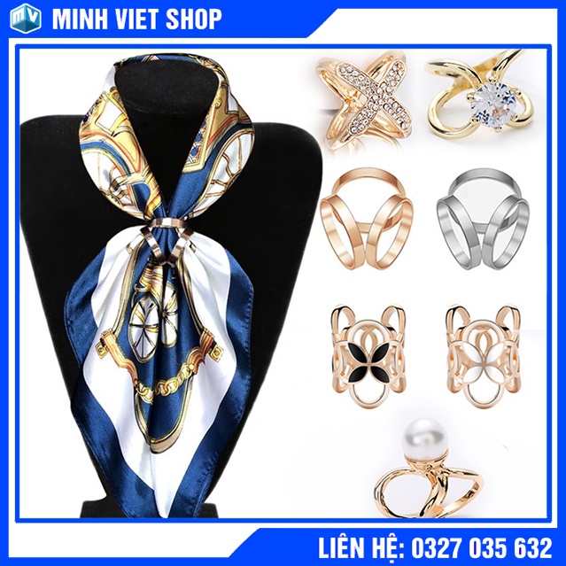 Khuy Thắt Khăn, Nút Thắt Khăn Lụa (Choàng Cổ) Phong Cách Hàn Quốc