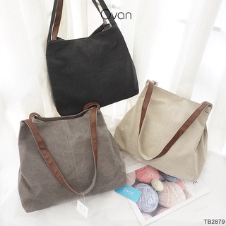 Túi đeo vai Nữ vải canvas phối da Ovan.vn TB2879