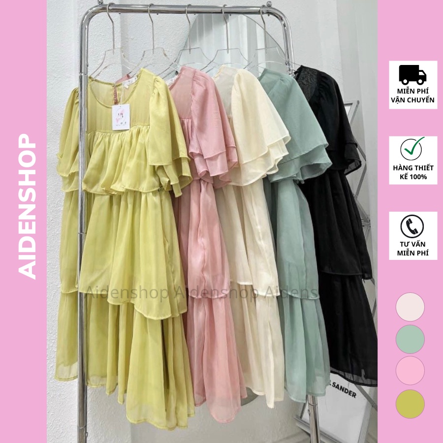 Váy bầu xinh thời trang Aidenshop Đầm bầu thiết kế mùa hè suông dự tiệc
