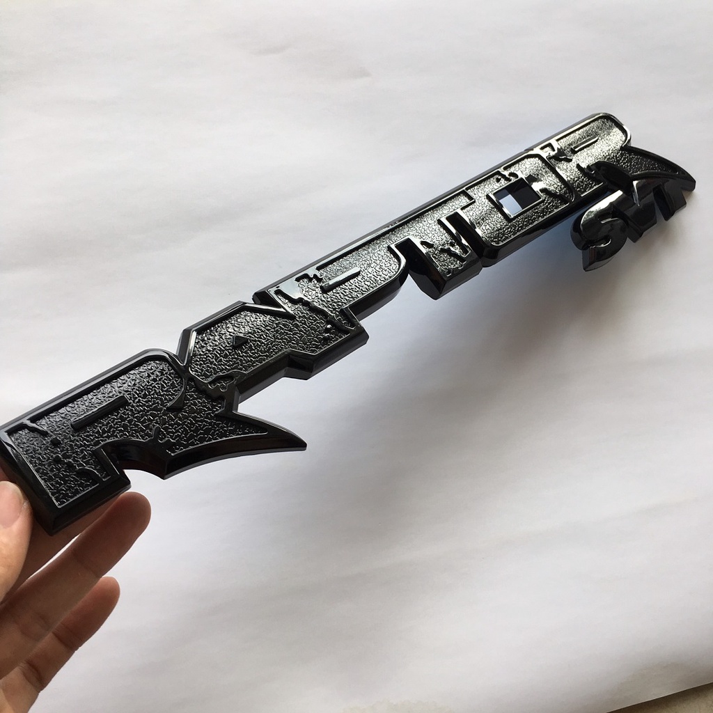 Chữ RAPTOR nổi 3D trang trí xe Ford Ranger 3 màu lựa chọn