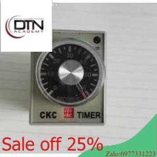 Relay timer, rơle thời gian, hẹn trễ ckc ah3-3 220v, 24v, 12v