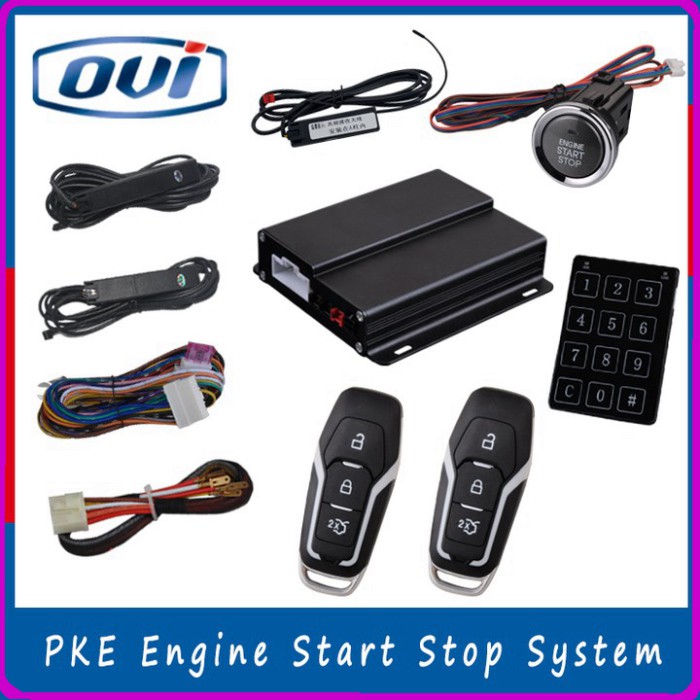 Bộ chìa khóa thông minh START-STOP điều khiển từ xa dành cho ô tô Ford nhãn hiệu OVI Mã OVI-EF010 - HÀNG CHÍNH HÃNG