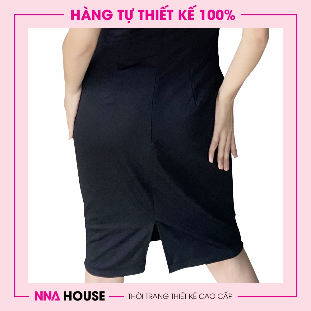 Đầm Body sexy cổ xẻ - Váy nữ xẻ lưng sang trọng quyến rũ NNAHOUSE Mã NA215 | BigBuy360 - bigbuy360.vn