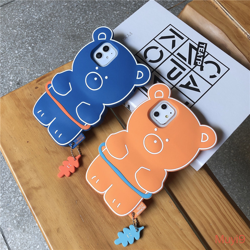 IPHONE Ốp Lưng Silicone Họa Tiết Hình Chú Gấu Thời Trang Cho Iphone12 Pro Max X Xs Max Xr Iphone8 / Se2 Iphone7Plus I6S | BigBuy360 - bigbuy360.vn