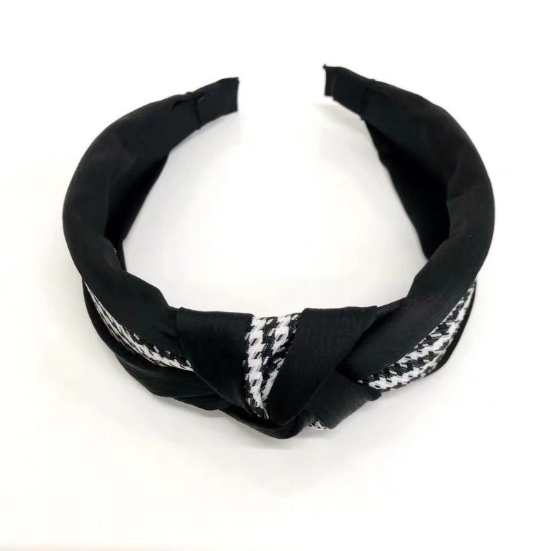 Băng Đô Bản Rộng Họa Tiết Kẻ Sọc Phong Cách Hàn Quốc Thời Trang Mới