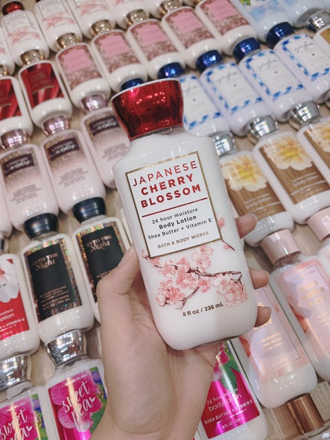 NEW 2020 Sản Phẩm Tắm Lotion Xịt Thơm Toàn Thân Bath &amp; Body Works - Japanese Cherry Blossom