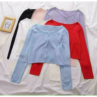 Áo croptop cổ tim rút dây tay dài siêu cute 🍃🍃🍃🍃s9888
