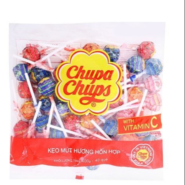 Bịch Lớn 60 cây kẹo mút Chupa Chups