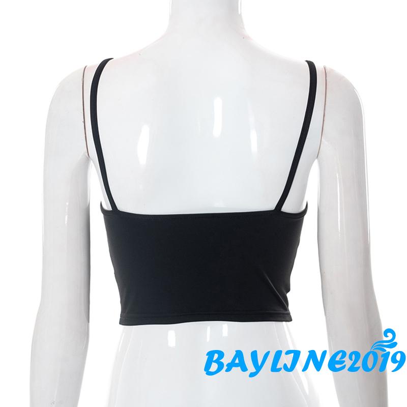 Áo Hai Dây Màu Trơn Dáng Ôm Thời Trang Mùa Hè Cho Nữ