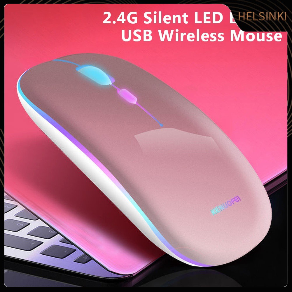 Chuột Gaming Hel + K1 2.4g Không Dây Có Đèn Led Nền Cho Macbook Pc