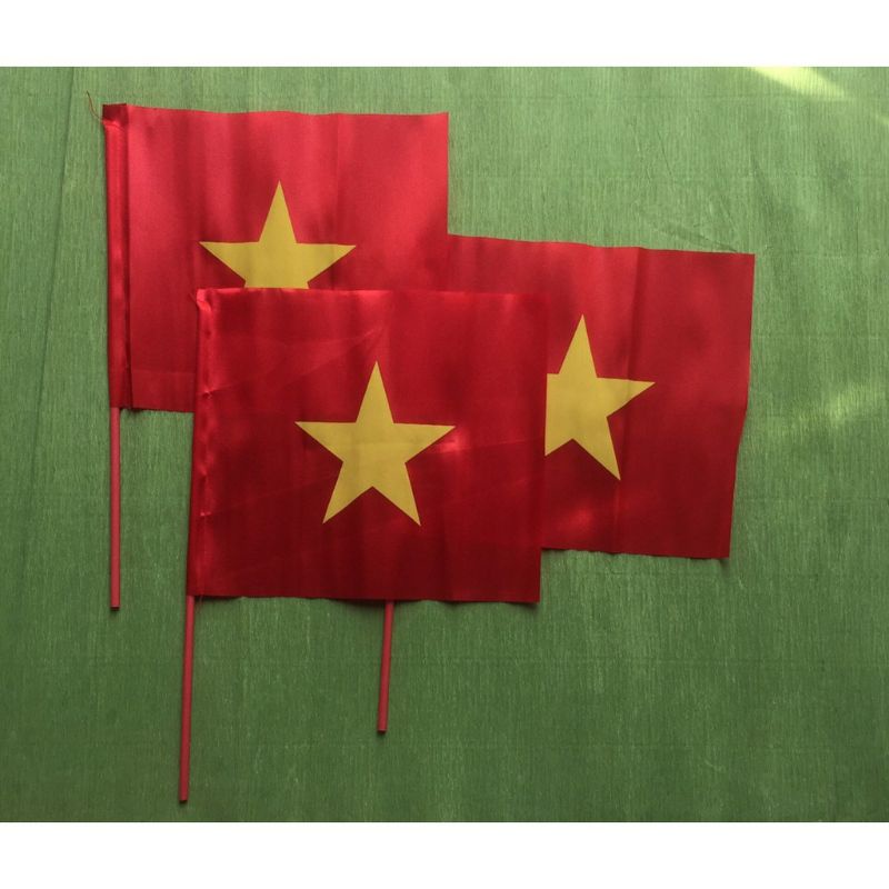 Cờ quốc kỳ cầm tay khai giảng....