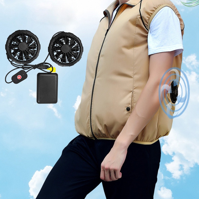 Áo Khoác Điều Hòa Nhiệt Độ USB Thời Trang Mùa Hè Cho Nam