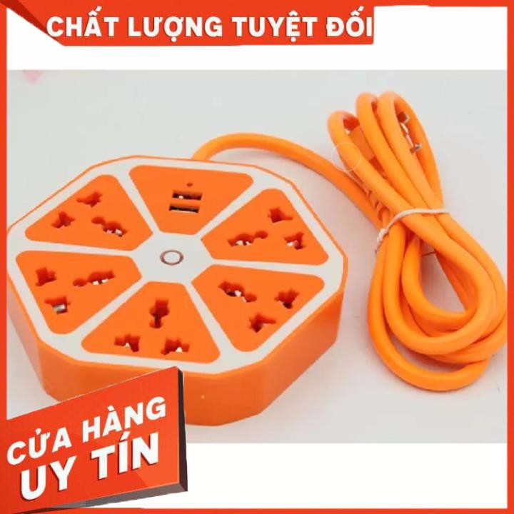 [Xả kho + free ship] Ổ cắm điện lục giác tích hợp 4 cổng USB