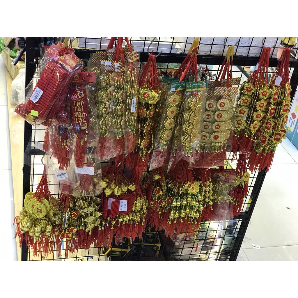 Khánh treo mai, đào trang trí tết hàng đẹp
