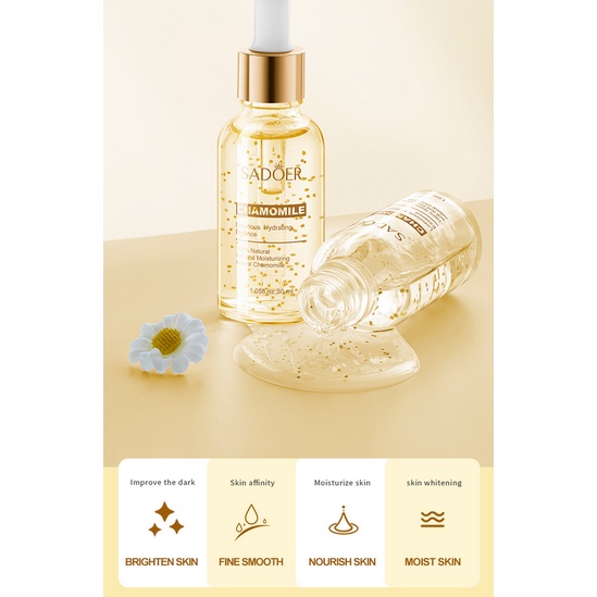 Tinh Chất Chiết Xuất Hoa Hồng / Lô Hội / Hoa Cúc / Hoa Cúc Dưỡng Ẩm Làm Sáng Da Khô 30ml