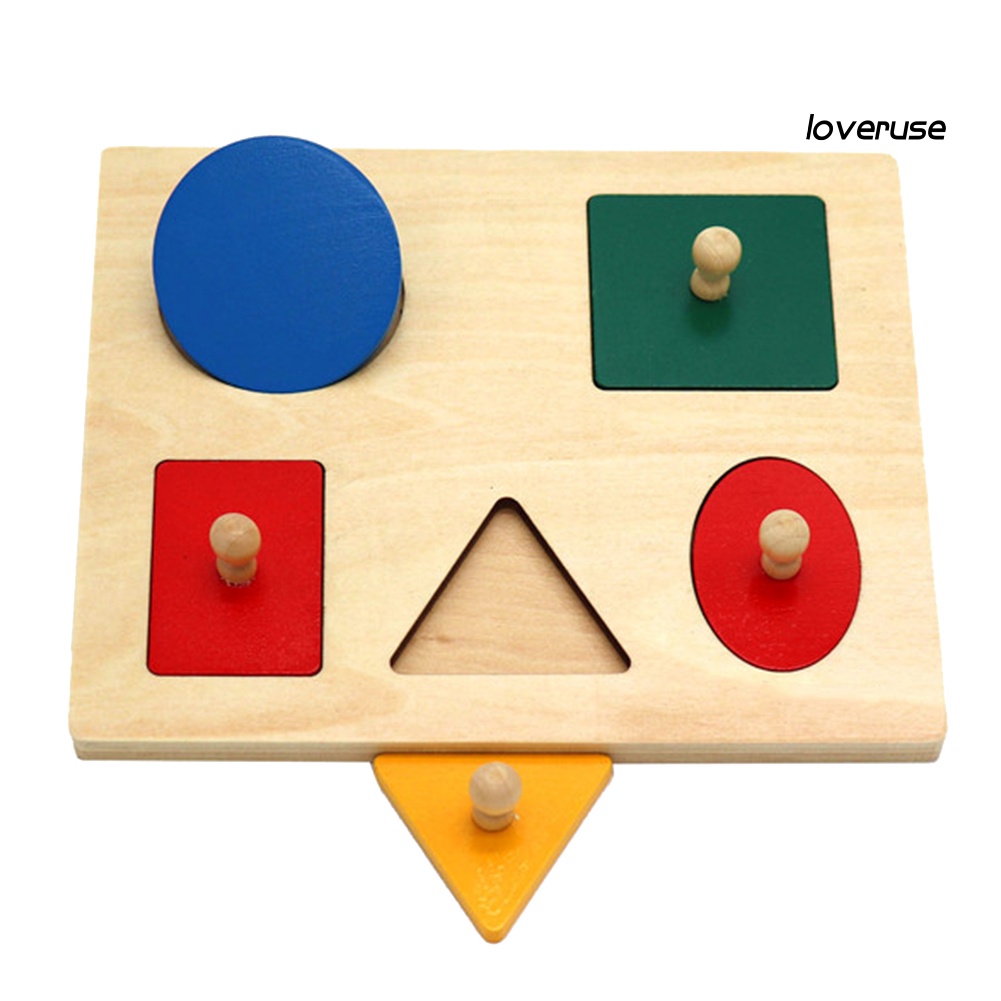 Bộ Đồ Chơi Lắp Ráp Hình Học Bằng Gỗ Cho Bé