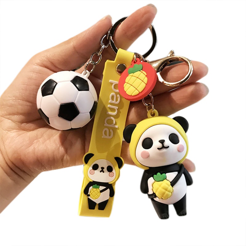 Móc Khóa Hình Gấu Trúc Dễ Thương Sáng Tạo