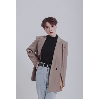 Áo Blazer kéo khoá 2 lớp