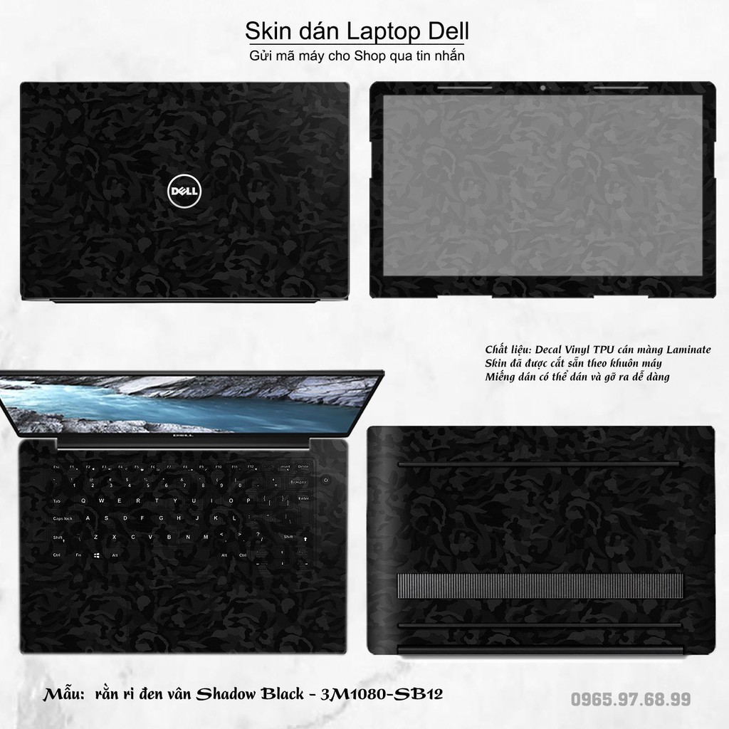 Skin dán Laptop Dell in hình rằn ri _nhiều mẫu 5 (inbox mã máy cho Shop)