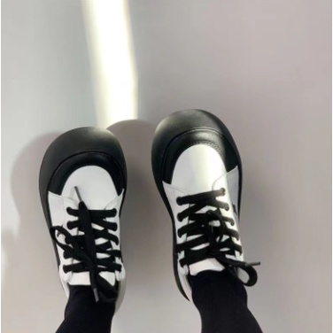 Giày Thể Thao Họa Tiết Bò Sữa Phong Cách Harajuku Thời Trang Xuân Hè