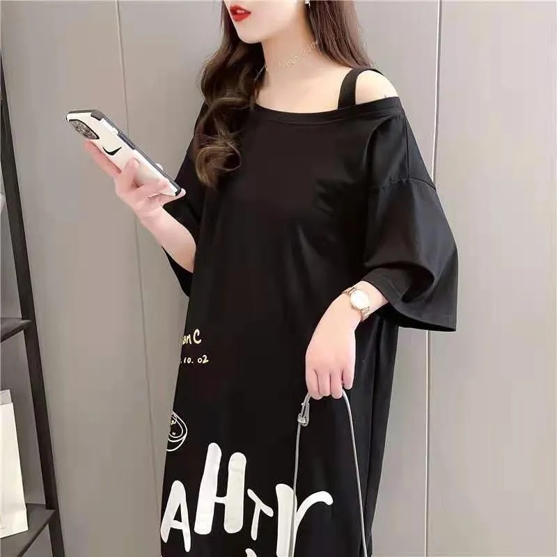 Áo Thun Tay Ngắn Dáng Rộng Kiểu Mới Mùa Hè Có Size Lớn 40-150KG MM Must-Have C8343