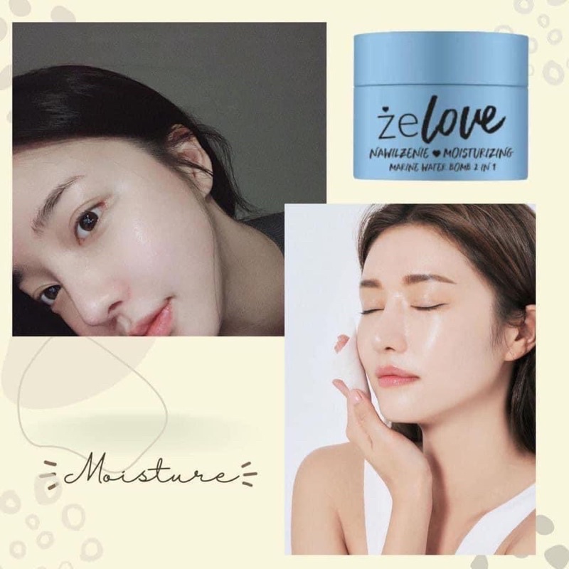 Mặt nạ ngủ Zelove cấp nước &amp; phục hồi da dành cho mặt &amp; cổ với hương thơm tươi mát 50ml