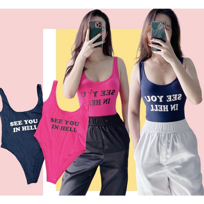 Bodysuit sát nách cổ sâu gợi cảm