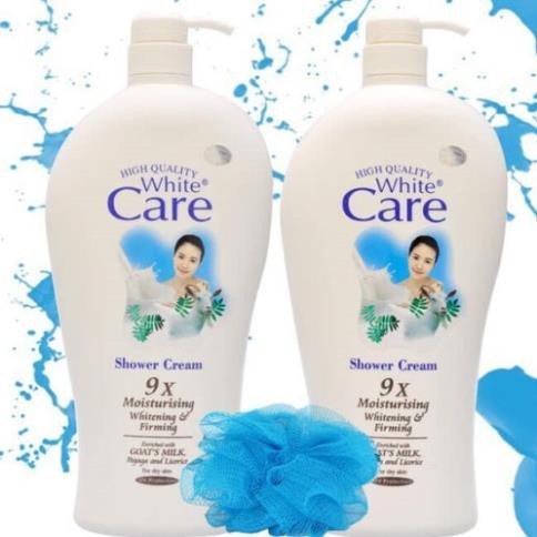 ComBo 3 Sữa Tắm Con Dê White Care 1200ml 9X - Chính Hãng