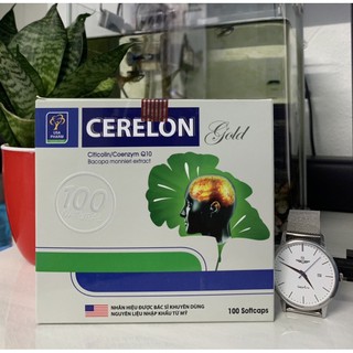 Bổ não CERELON GOLD hoạt huyết dưỡng não, ngăn ngừa tai biến, giảm các triệu chứng tiền đình
