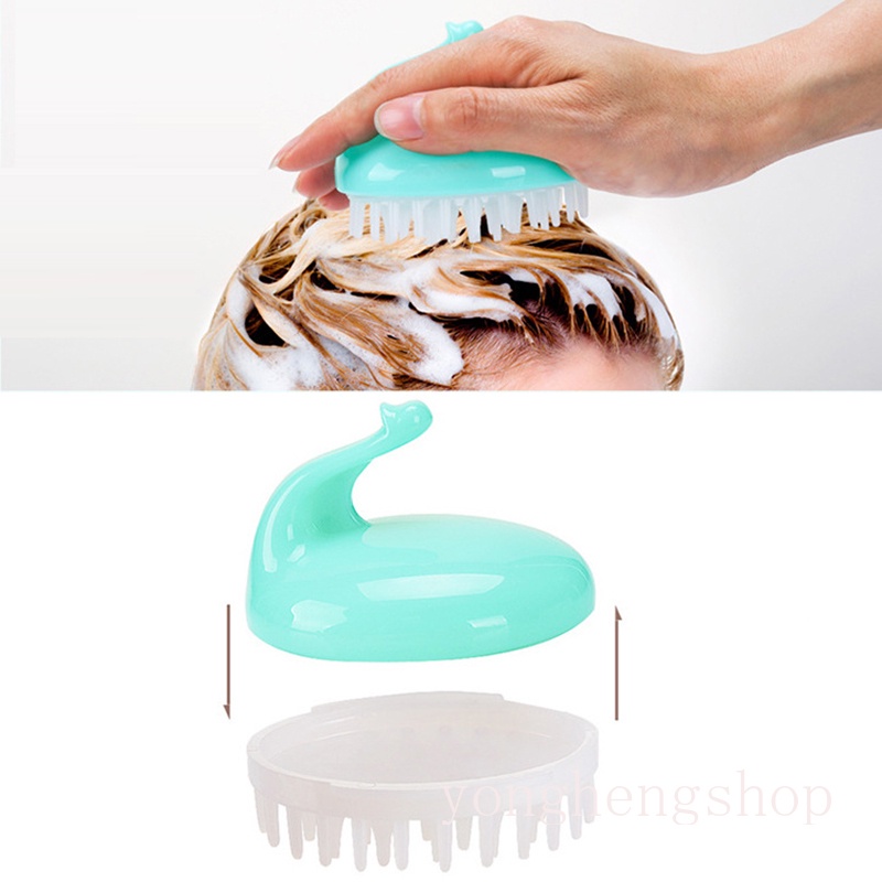 Lược Silicone Mát Xa Da Đầu Giảm Stress Cho Nữ