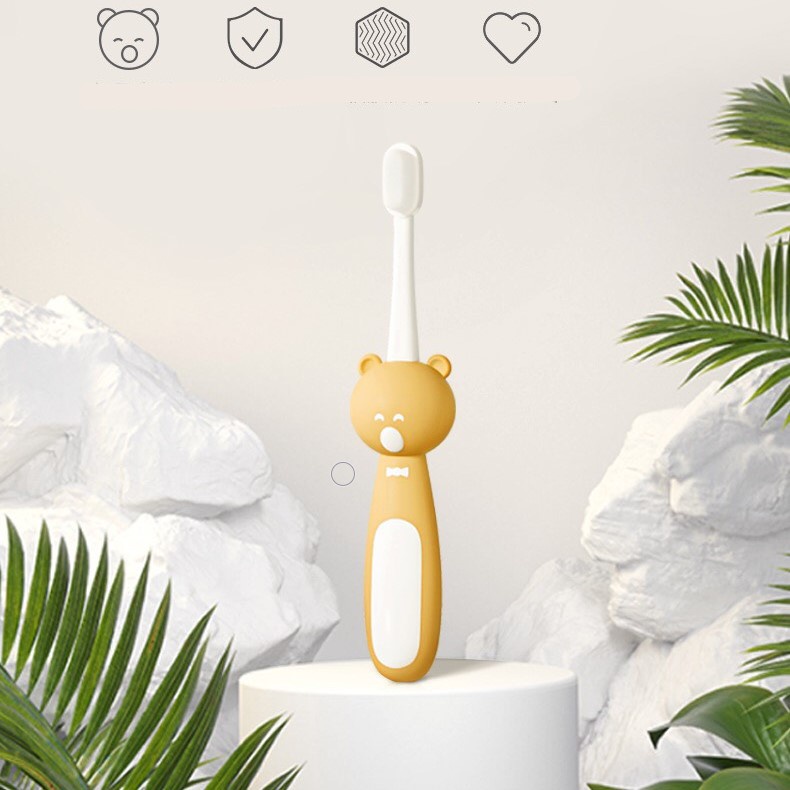 Bàn Chải Đánh Răng Cho Bé 1-4 Tuổi Cotton Tooth Siêu Mềm Chải Sạch Răng Bảo Vệ Lợi Lông Bàn Chải Cotton An Toàn
