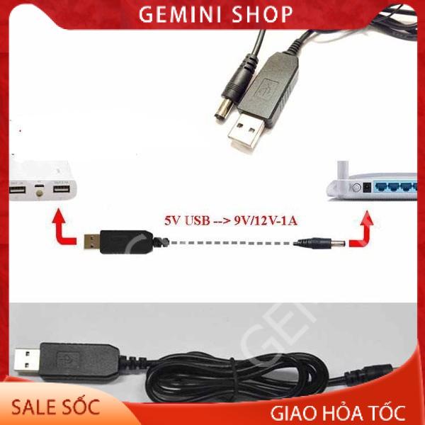 Cáp chuyển đổi điện áp từ cổng USB 5V sang 9V/12V