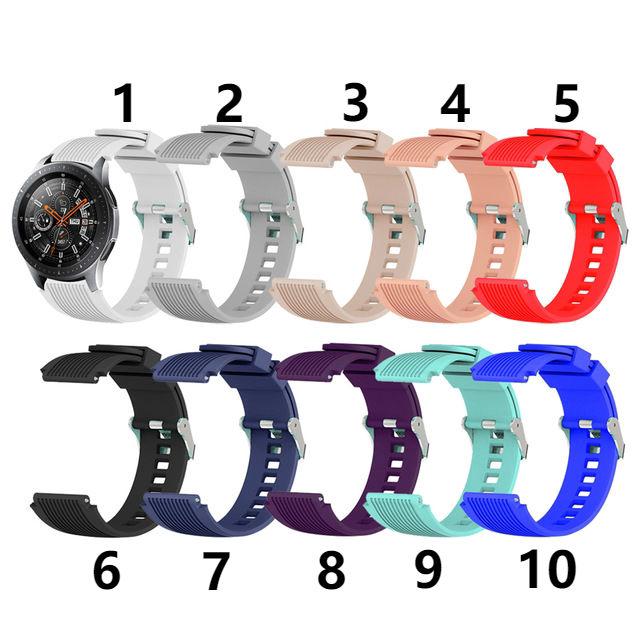 Xumu Universal Replacement Band For Samsung Galaxy Watch 4 3 Active Huawei GT Xiaomi Huami amazfit 20mm 22mm Watch Silicone Strap 41mm 45mm Watch 4 Classic