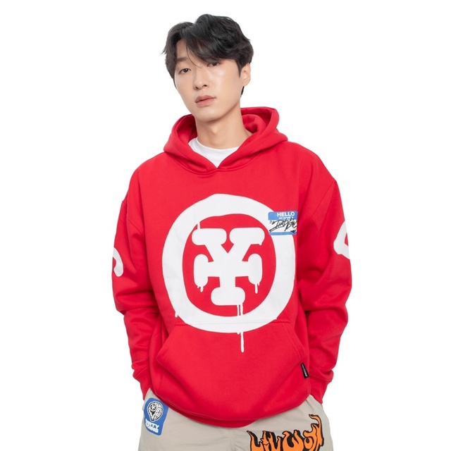 DirtyCoins On The Wall Hoodie – Red/ White