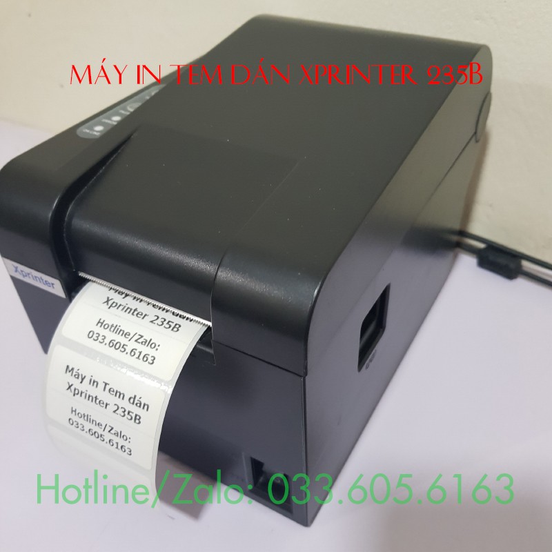 Máy in mã vạch, in tem trà chanh giá rẻ Xprinter 235B