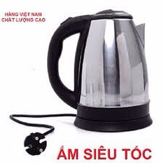 Ấm đun nước siêu tốc cao cấp inox 1,8L (Xả Kho )