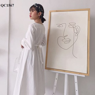 { SO HOTTT } - ĐẦM CỘT NƠ EO TAY DÀI FULL MÀU