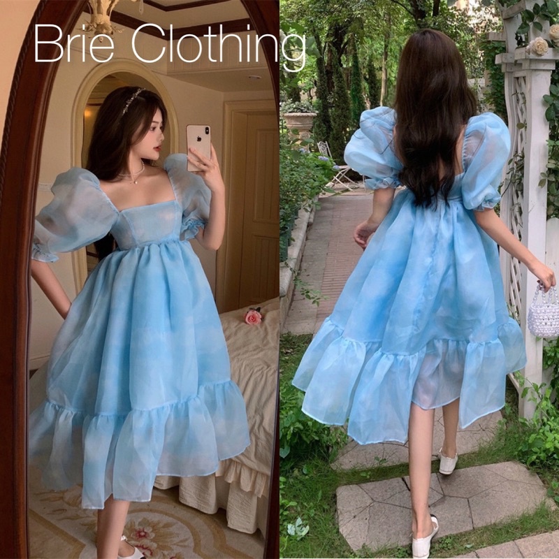 234 (Có ảnh thật)Đầm babydoll xoè tầng dáng dài BRIE CLOTHING