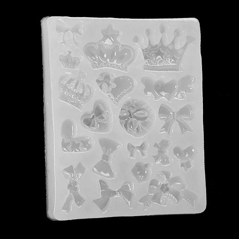 Khuôn silicone làm trang sức tạo hình nơ 3d DIY