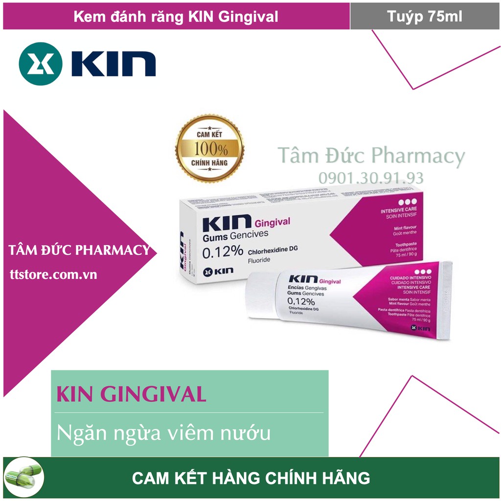 Kem đánh răng KIN Gingival - Hỗ trợ ngăn ngừa viêm nướu