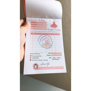 Hoá Đơn Bán Hàng shop Quần Áo Vintage Thiết Kế Theo Yêu Cầu